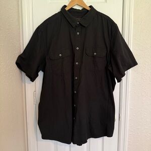 Boulder Creek Trading Co Men's Black Short Sleeve Shirt 100% Cotton 3XL